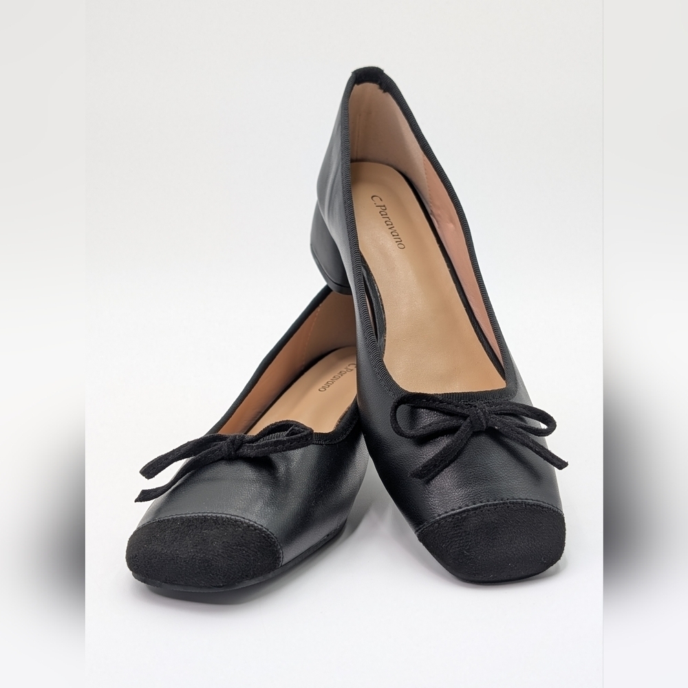 NWOT C. Paravano Toe Bowknot Ballet Flats Size US 8.5 EU 39 - Picture 8 of 16